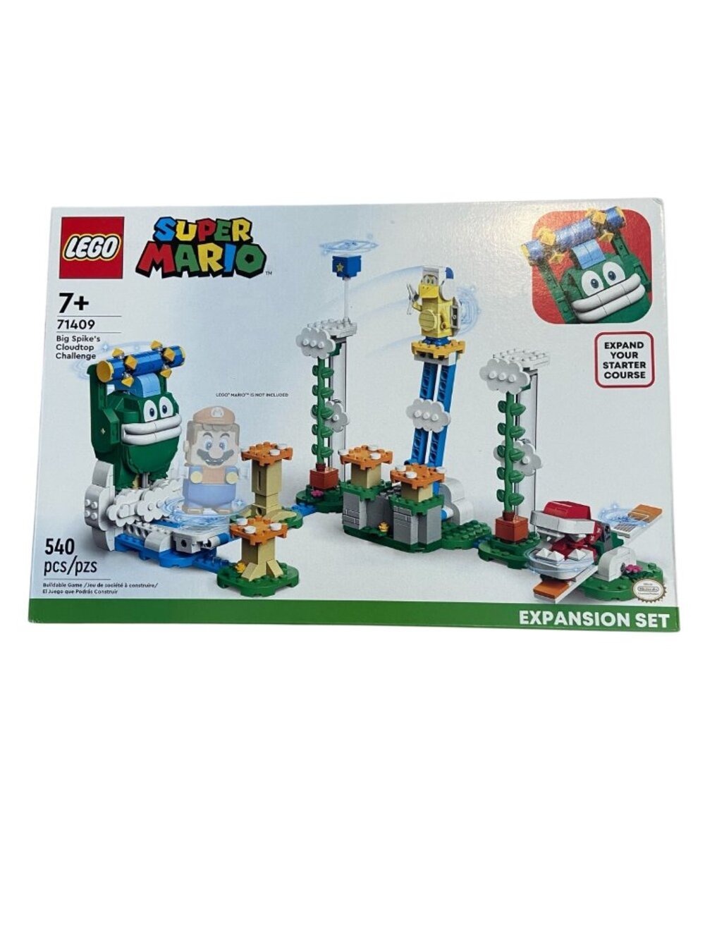 LEGO Super Mario Big Spikes Cloudtop Challenge Expansion Set 71409 540 Pcs Ages